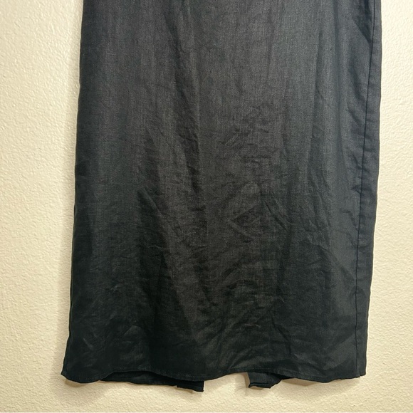 DISSH Roberts Linen Midi Skirt black US 4 - Picture 3 of 14